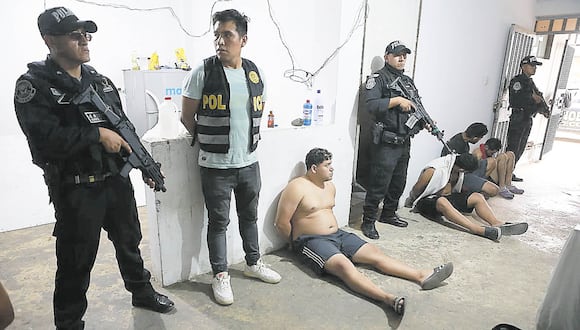 Poder Judicial ordenó 36 meses de prisión preventiva para 20 presuntos integrantes de la banda criminal conocida como 'Los hijos de Dios' | Foto: El Comercio