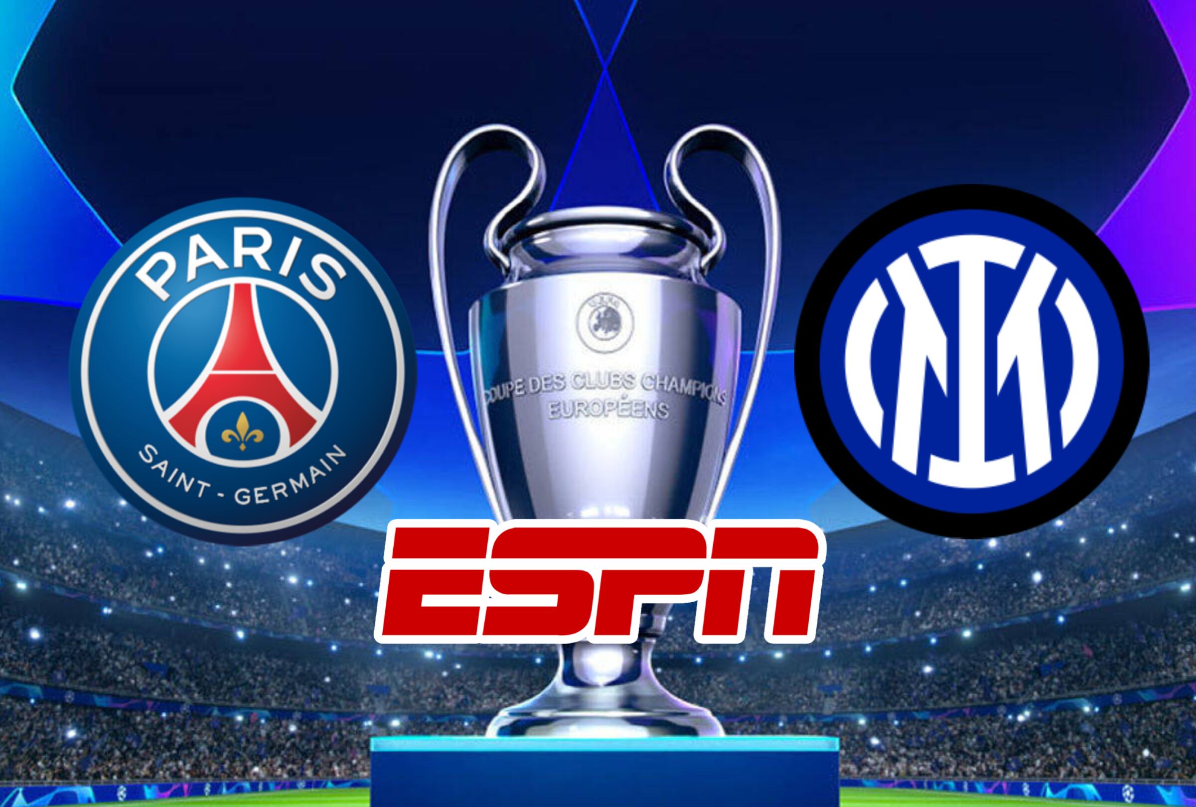 Cobertura oficial de ESPN para ver el partido PSG vs. Inter de Milán este sábado 31 de mayo por la gran final de la UEFA Champions League 2025 desde el Allianz Arena de Múnich (Foto: Canva.com / Noé Yactayo)
