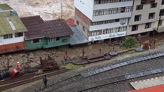 Huaico en Machu Picchu: suspenden temporalmente operaciones ferroviarias desde y hacia Aguas Calientes