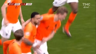 Alemania vs. Holanda: De Ligt convirtió el 2-1 parcial con un soberbio cabezazo | VIDEO