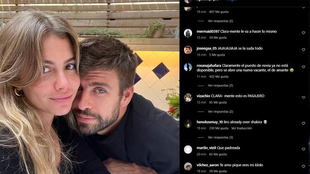 Piqué y Clara Chía posan juntos por primera vez en Instagram