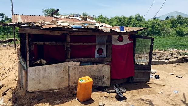 Casas del campamento de refugiados de Buduburam. (Foto: Agencias)
