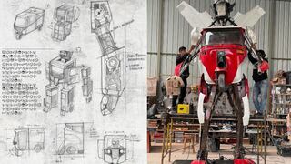 ‘AR-torito’ y la historia detrás de la mototaxi robot de cinco metros hecha con materiales reciclados