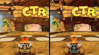 Crash Team Racing: Nitro-Fueled | ¿En qué consola se ve mejor el videojuego de Crash? | VIDEO