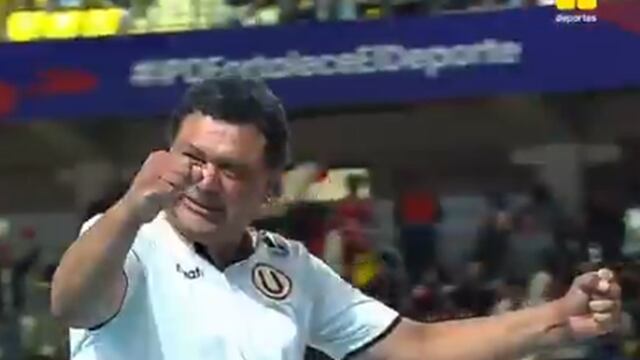 César Arrese celebra el punto determinante de Mirian Patiño para Universitario vs Regatas en la Liga Peruana de Vóley | VIDEO