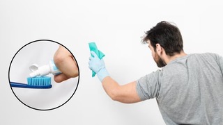 Cómo limpiar las paredes del hogar usando pasta dental