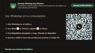 Aprende a vincular tu cuenta en WhatsApp Web si la cámara del celular no funciona