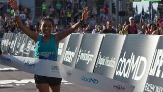 Atleta peruana Aydee Loayza Huamán ganó la Maratón de Miami