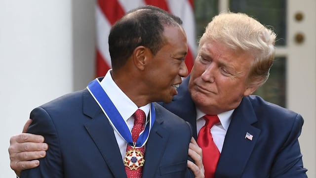 Trump concede la Medalla de la Libertad al golfista Tiger Woods | FOTOS