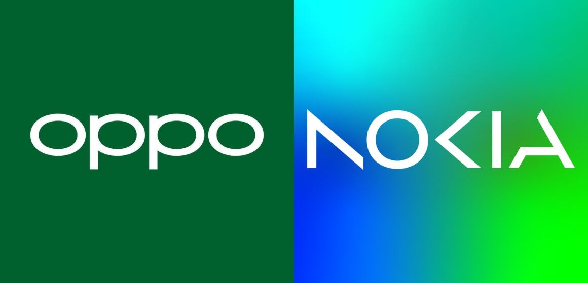 Logos de Oppo y Nokia.