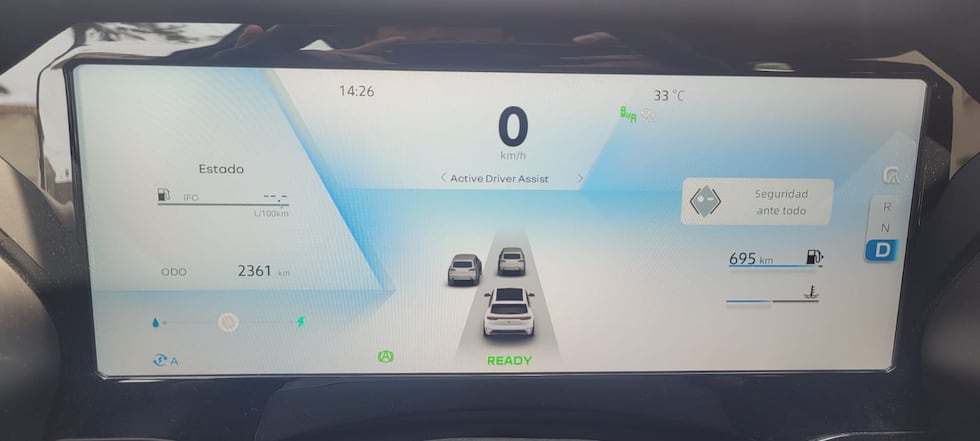 La autonomía con el tanque casi lleno supera los 700 kilómetros. (Foto: Fernando Roca)