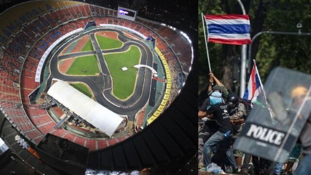 Se cancela Carrera de Campeones por protestas en Bangkok 