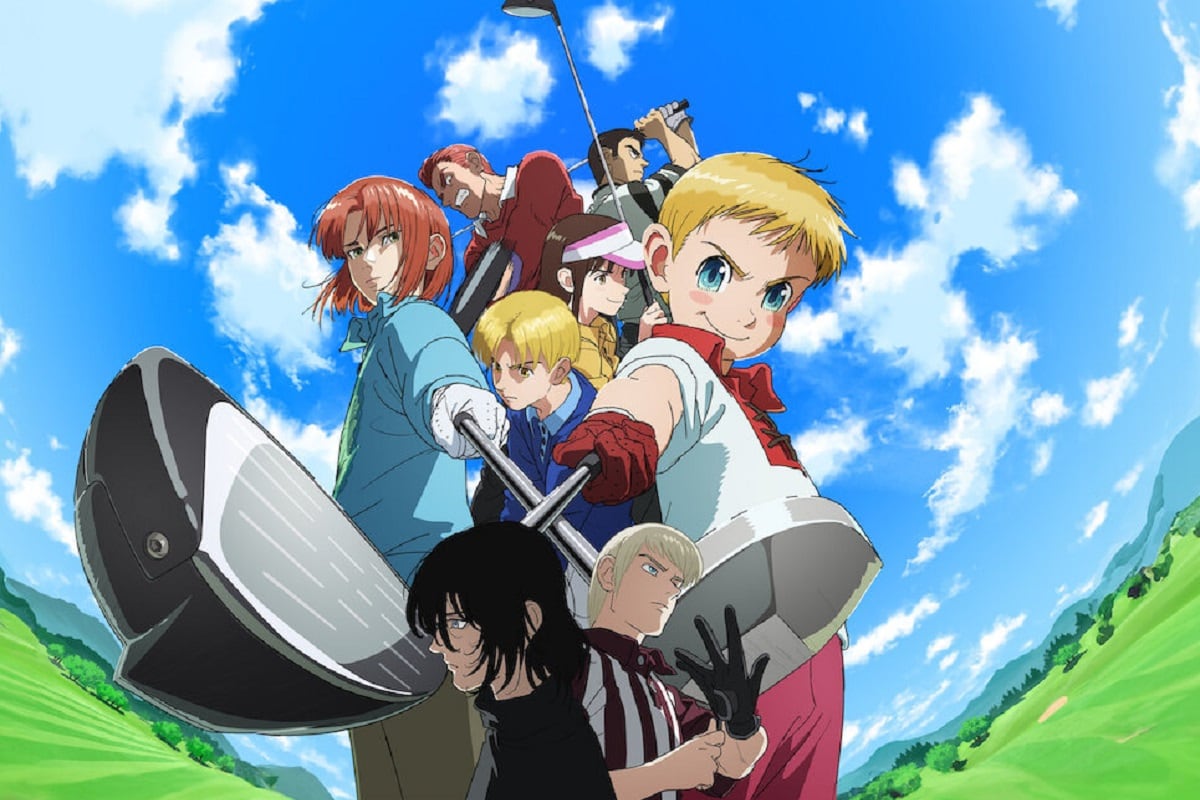 Los protagonista de "Academia de golf" en el póster del anime basado en el manga homónimo (Foto: Netflix)