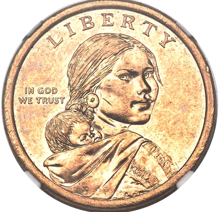 La moneda con error de acuñación fue fabricada en Denver (Crédito: Heritage Auctions)