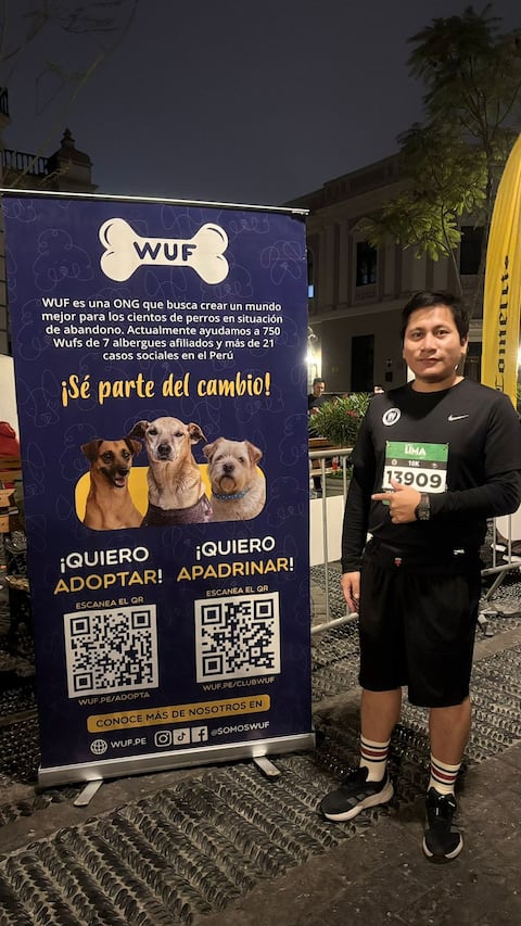 Jorge Luis convirtió cada kilómetro en una oportunidad para ayudar. Como ganador de la recaudación del Charity Program, demostró que cuando corremos con propósito, el impacto llega mucho más lejos. ¡Gracias por sumar tus pasos y tu corazón por los wufs que más lo necesitan!