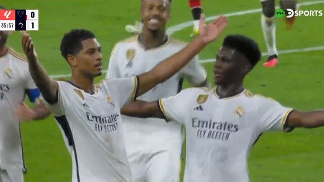 Gol de Bellingham y el 2-0 para Real Madrid vs Athletic Club por LaLiga | VIDEO