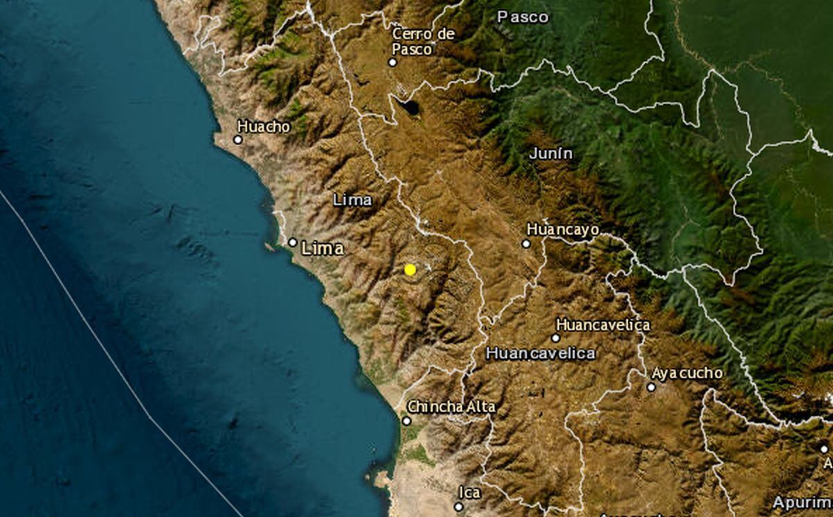 Sismo se registró esta mañana en Yauyos, al sur de Lima | Imagen: IGP