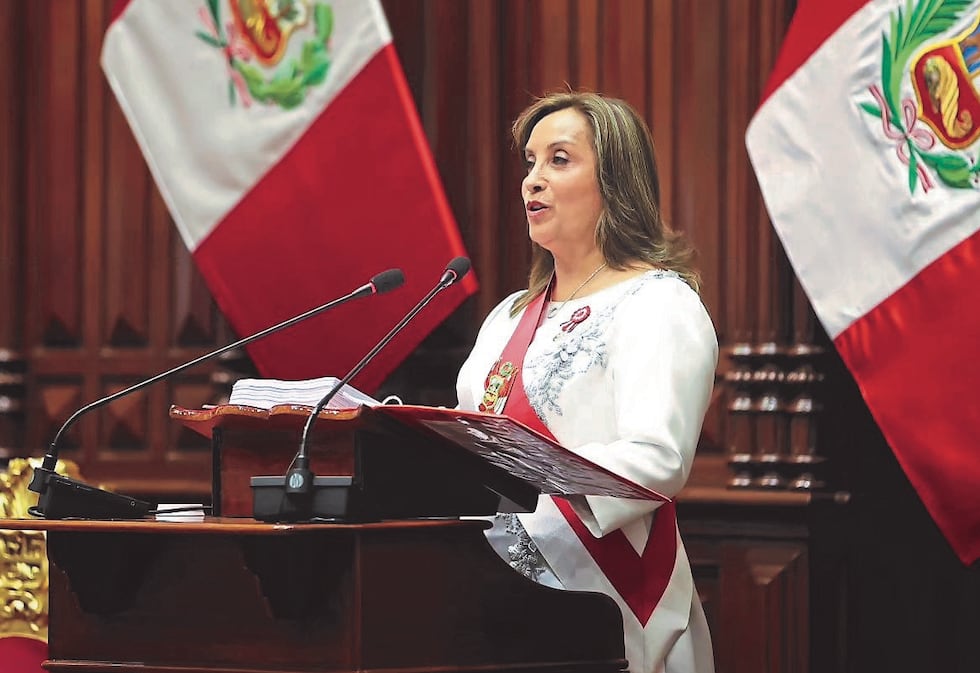 Presidenta de la República, Dina Boluarte. Foto: GEC.
