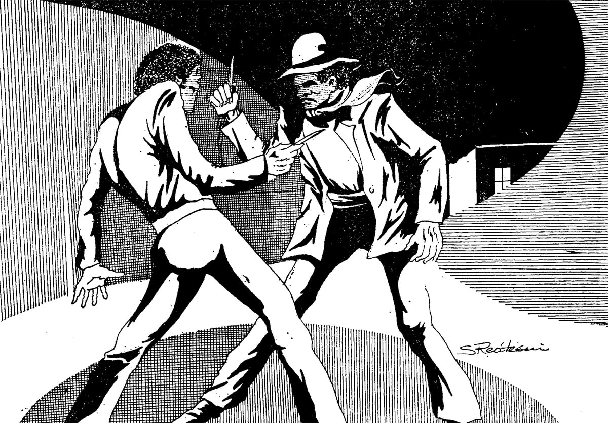 Un grupo numeroso de vecinos del Rímac no podía creer que Cipriano Moreno 'Tirifilo' hubiera muerto chaveteado. Él era imbatible en esa lucha. Por eso fueron a la morgue de Lima ese mismo día, para comprobarlo. (Foto: GEC Archivo Histórico)