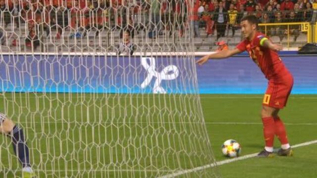 Hazard realizó un magnífico pase para el gol de Lukaku ante Escocia | VIDEO