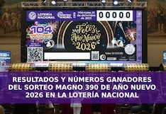 Resultados del Sorteo Magno 390 hoy, Año Nuevo 2026: mira los números ganadores del 31 de diciembre con premio de 104 mdp