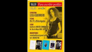 Leila Guerriero dictará taller para escribir perfiles