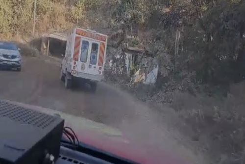Escolares resultan heridos en la ruta San Martín-Rosario. (Foto: Diresa)