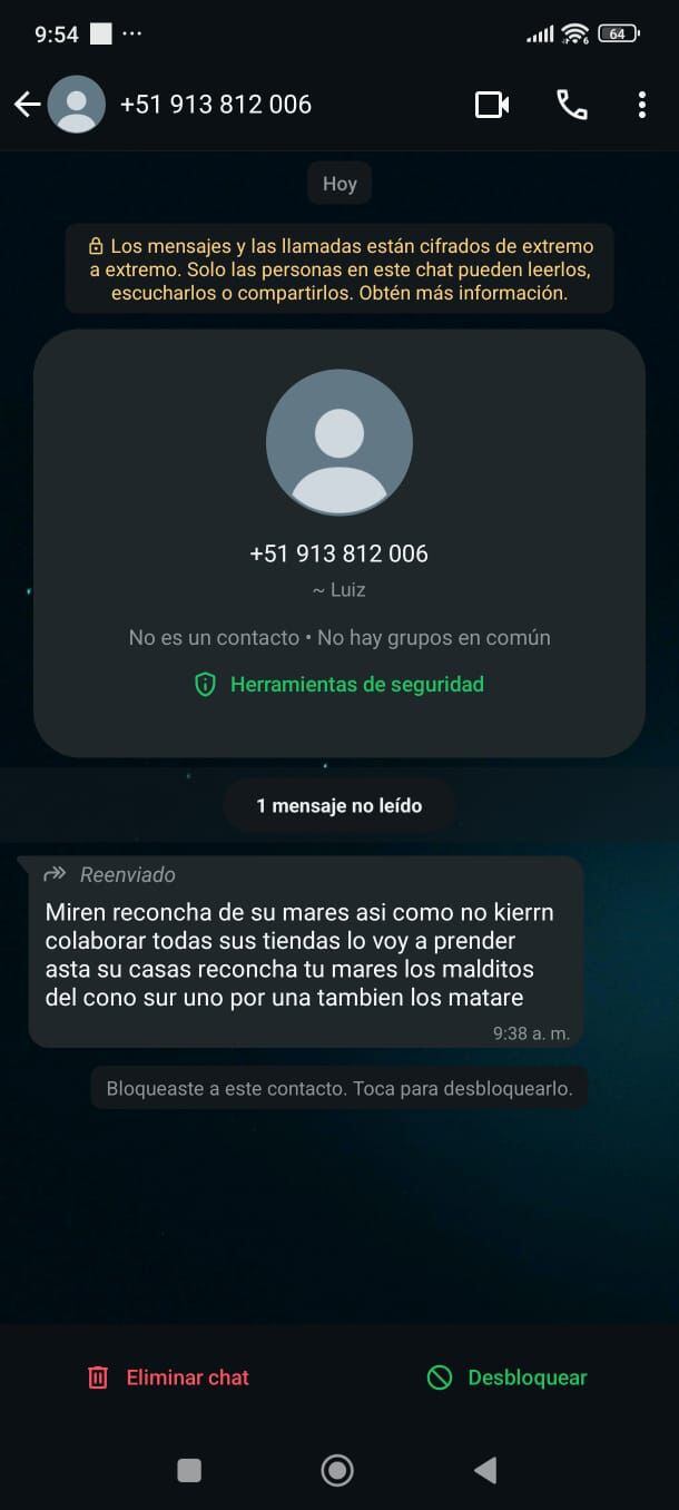 Amenaza tras el incendio.