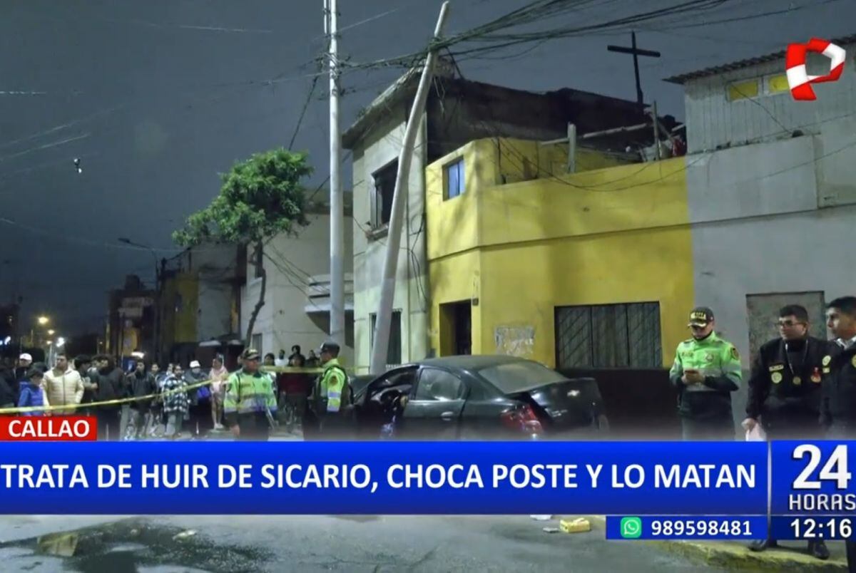 Sicarios en moto persiguen y matan a balazos a taxista en una calle de Bellavista, en el Callao. (Foto: 24 Horas)