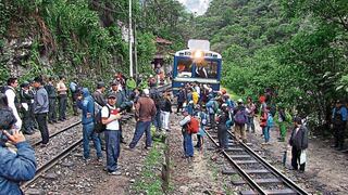 Cusco: suspenden operaciones del tren a Machu Picchu por protestas