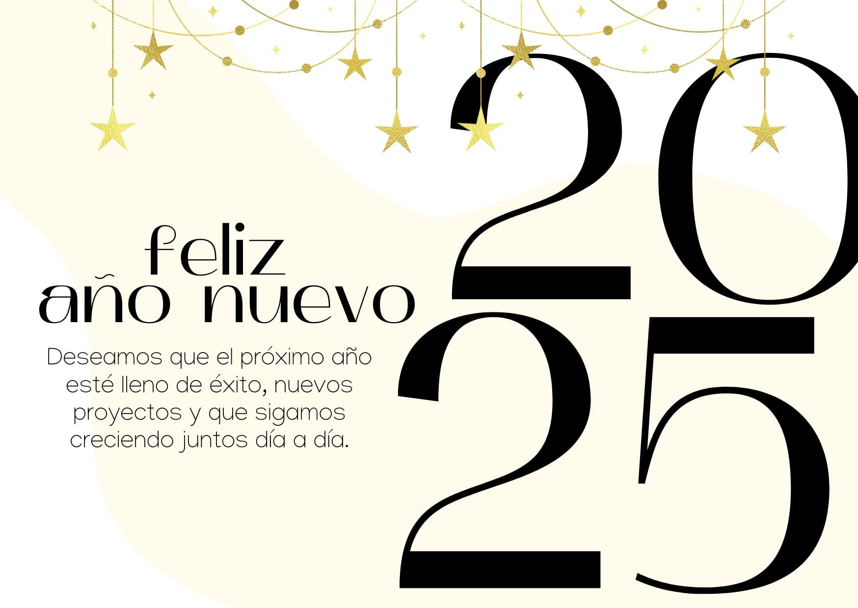 Escoge las mejores imágenes de las tarjetas con frases bonitas del Año Nuevo 2025 para que puedas enviar a tus amigos y a la familia este 31 de diciembre vía WhatsApp, Instagram, Telegram, Facebook y TikTok (Foto: Canva.com)