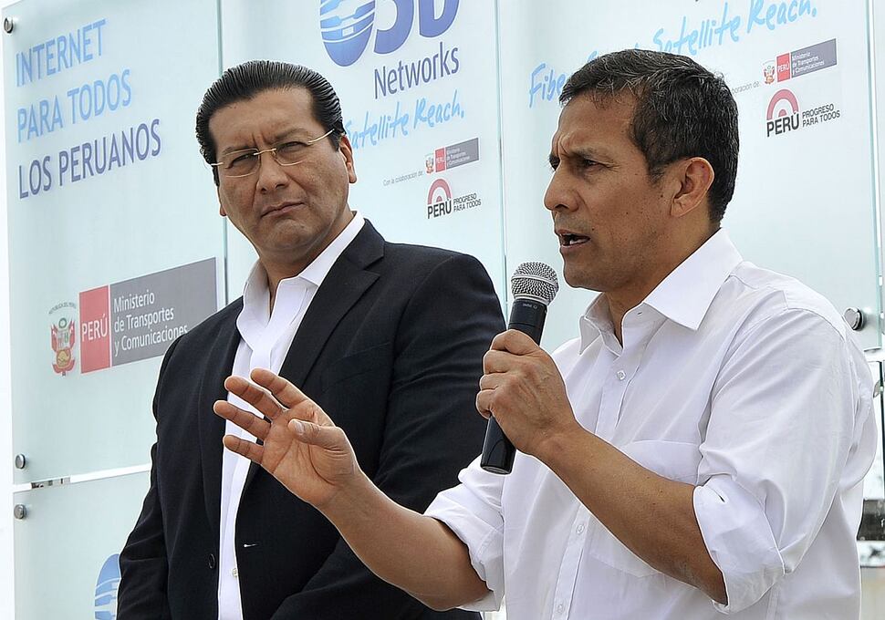 Ollanta Humala y su exministro de Transportes, Carlos Paredes. (Foto: GEC)