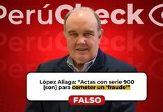 PerúCheck: ¿Las actas con serie 900 “fueron creadas para cometer un fraude electoral”? Es falsa la declaración de López Aliaga