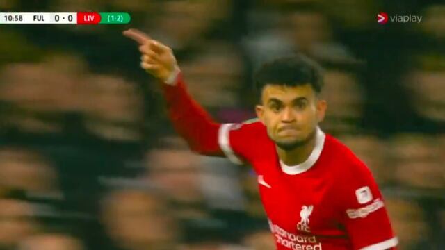Otra vez ‘Lucho’: Luis Díaz anota el 1-0 de Liverpool vs Fulham por semifinal de Carabao Cup | VIDEO