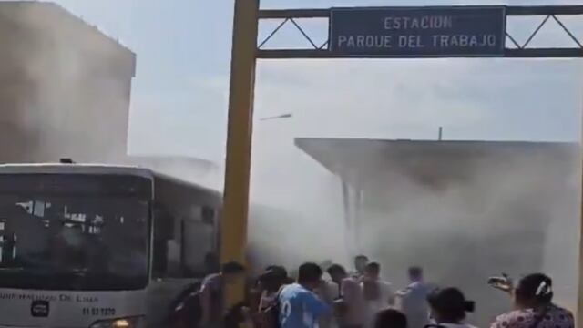 Incendio en el Metropolitano: Usuarios afectados fueron dados de alta