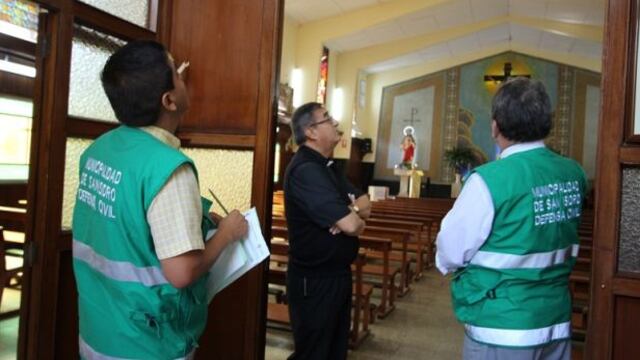 San Isidro inspeccionó seguridad en iglesias por Semana Santa
