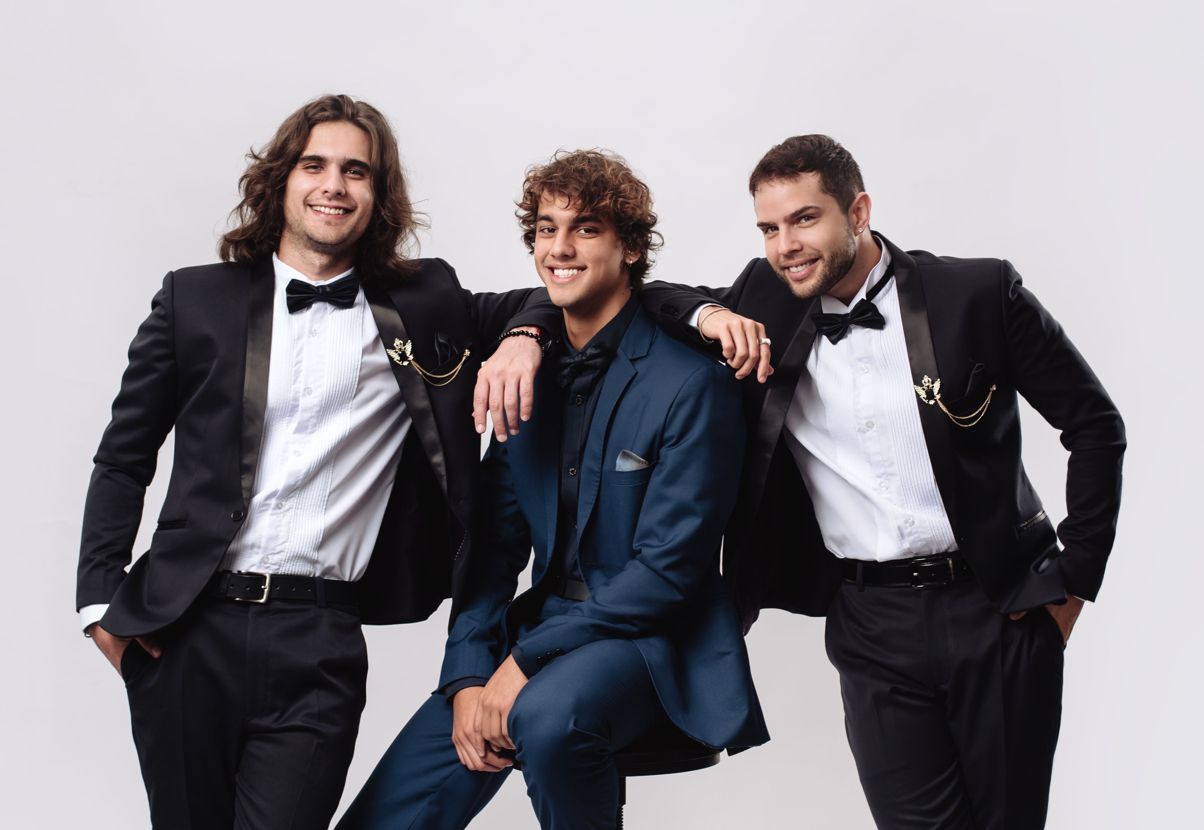 Chris Mur, Gabriel Meneses y Eduardo Azcárate son "Sin permiso". (Foto. Difusión)