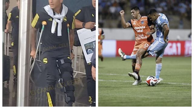 Sporting Cristal: Yoshimar Yotún regresó a Lima en muletas con lesión en la rodilla | VIDEO