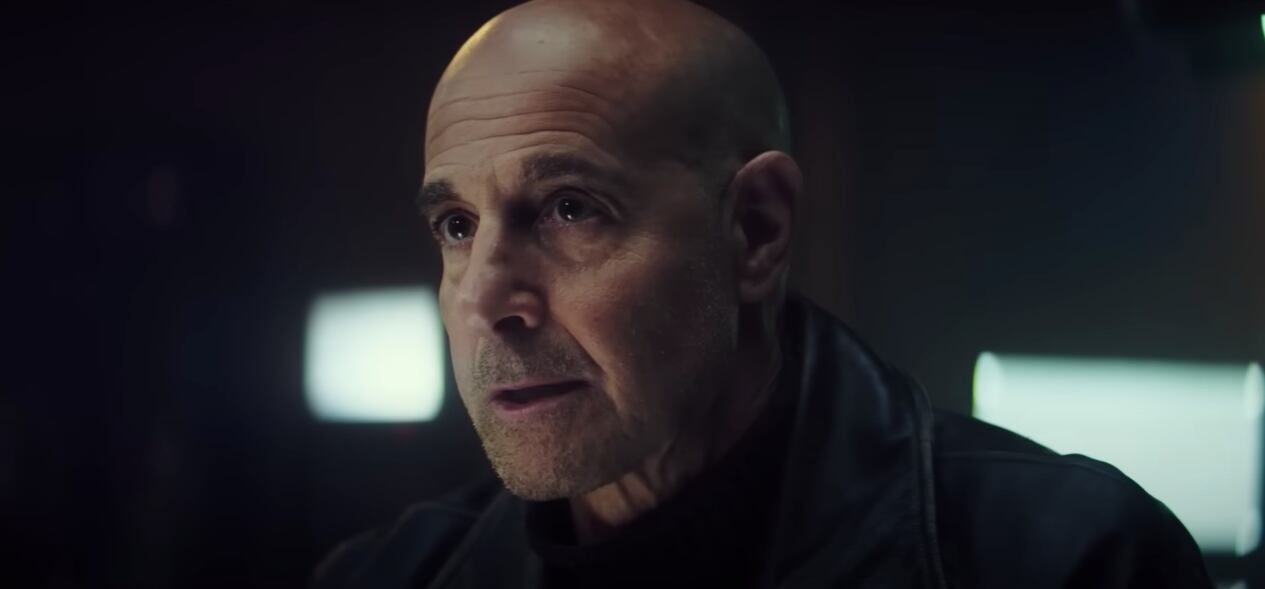 Stanley Tucci como Bernard Orlick en la serie "Citadel" (Foto: Amazon Prime Video)