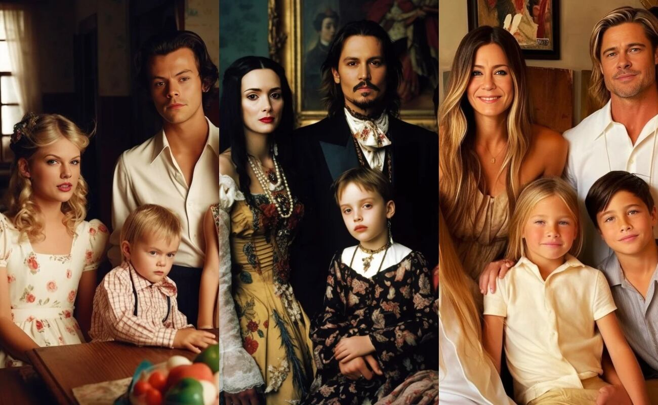 Así se verían los hijos de las celebridades, según una IA. (Foto: mrpomeroyj_ai en Instagram)