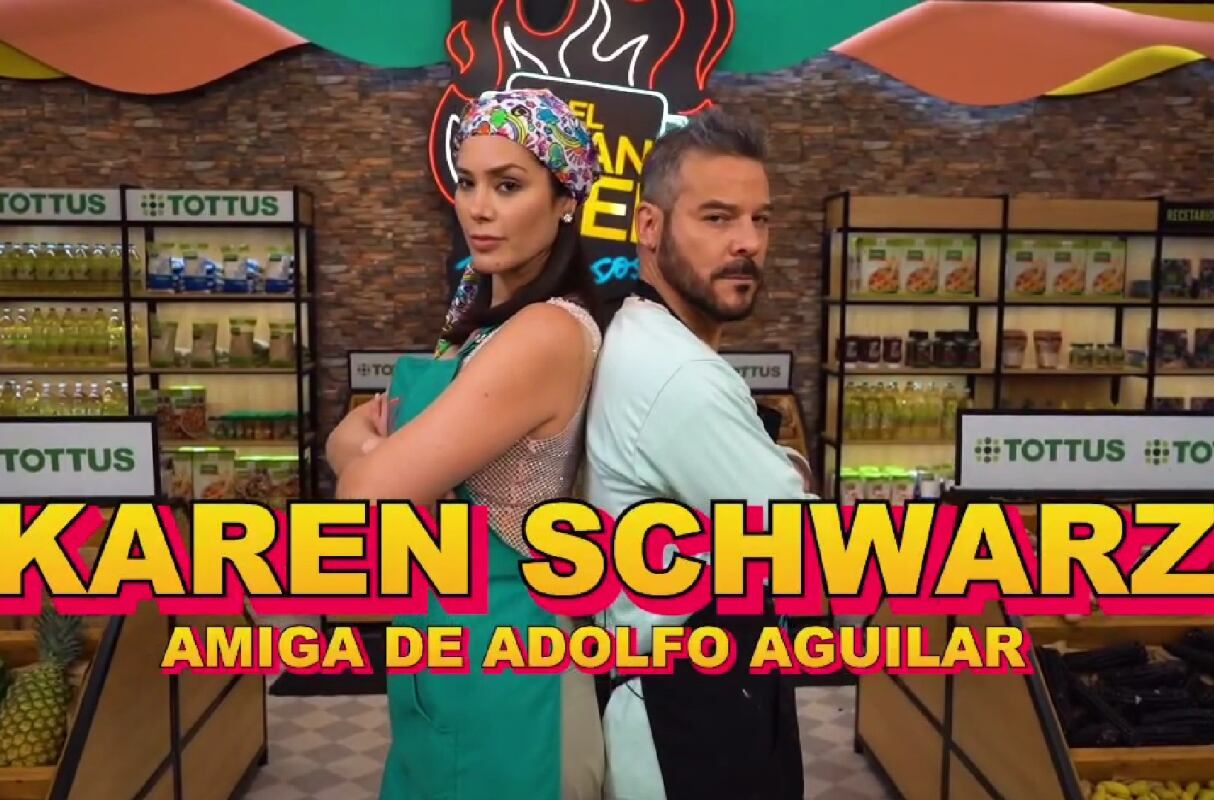 Karen Schwarz y Adolfo Aguilar protagonizan emotivo reencuentro en "El Gran Chef Famosos". (Foto: Latina)