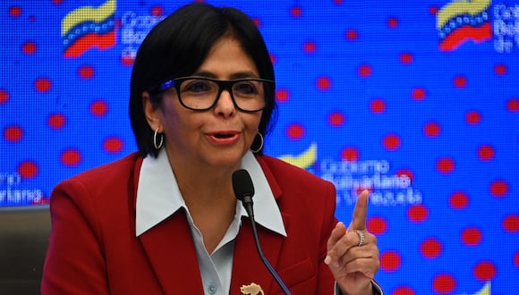 La vicepresidenta de Venezuela, Delcy Rodríguez. (Foto de Federico PARRA/AFP)