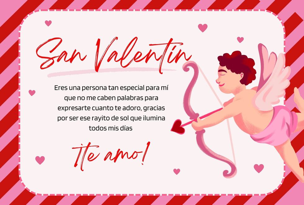 "Eres la luz que guía mi camino. ¡Feliz San Valentín!" (Foto: Canva.com / Noé Yactayo)