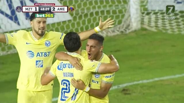 Gol del América: Sebastián Cáceres marcó el 3-1 sobre Mazatlán en Liga MX | VIDEO