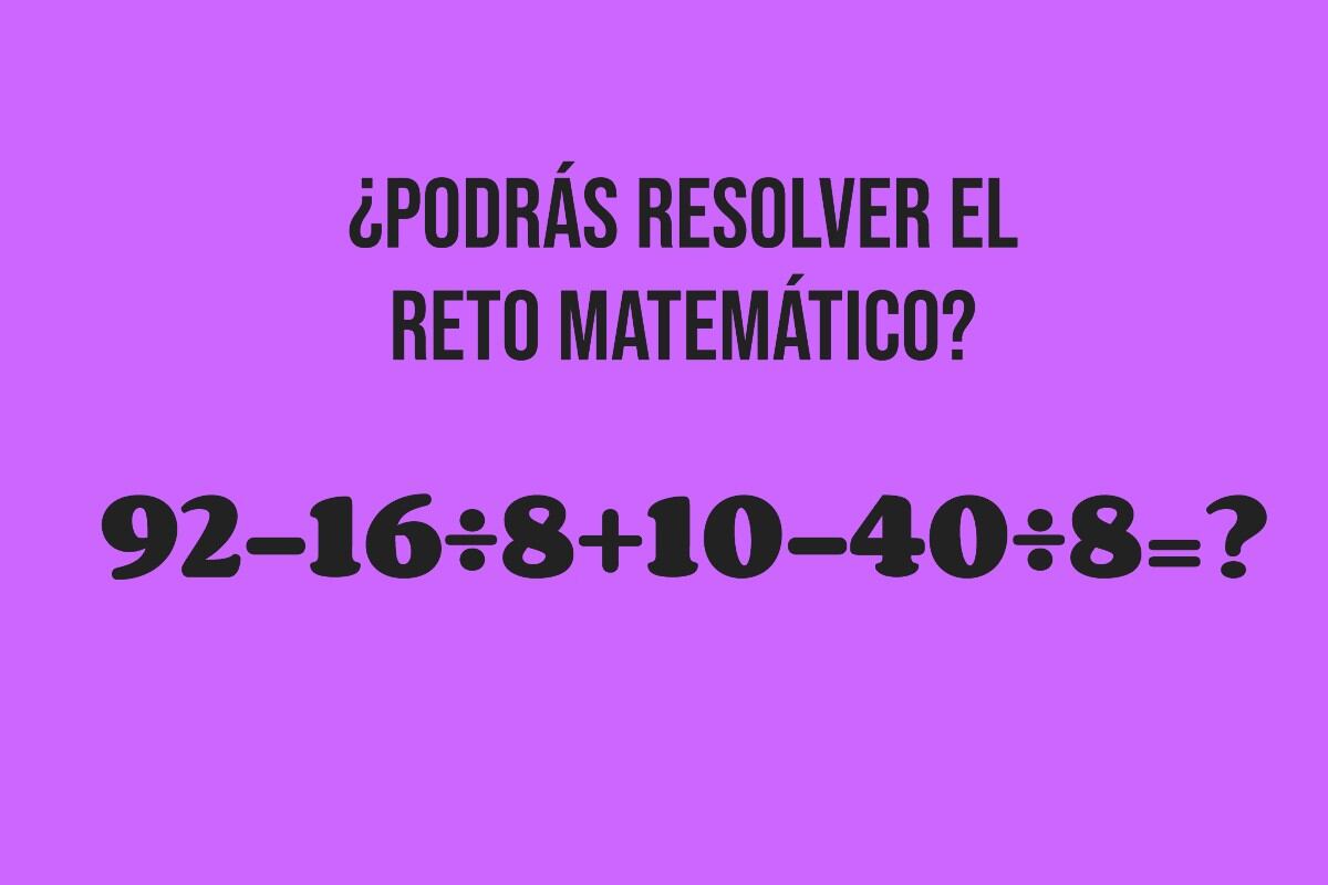 Concéntrate y solo así lograrás triunfar en este reto matemático. (Imagen: Mag)