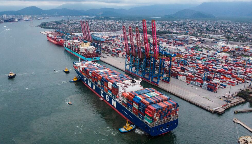 Puerto de Santos, ubicado en Brasil. | Foto: Portal Portuario