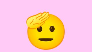 Qué significa el emoji de la carita con la mano en la cabeza en WhatsApp