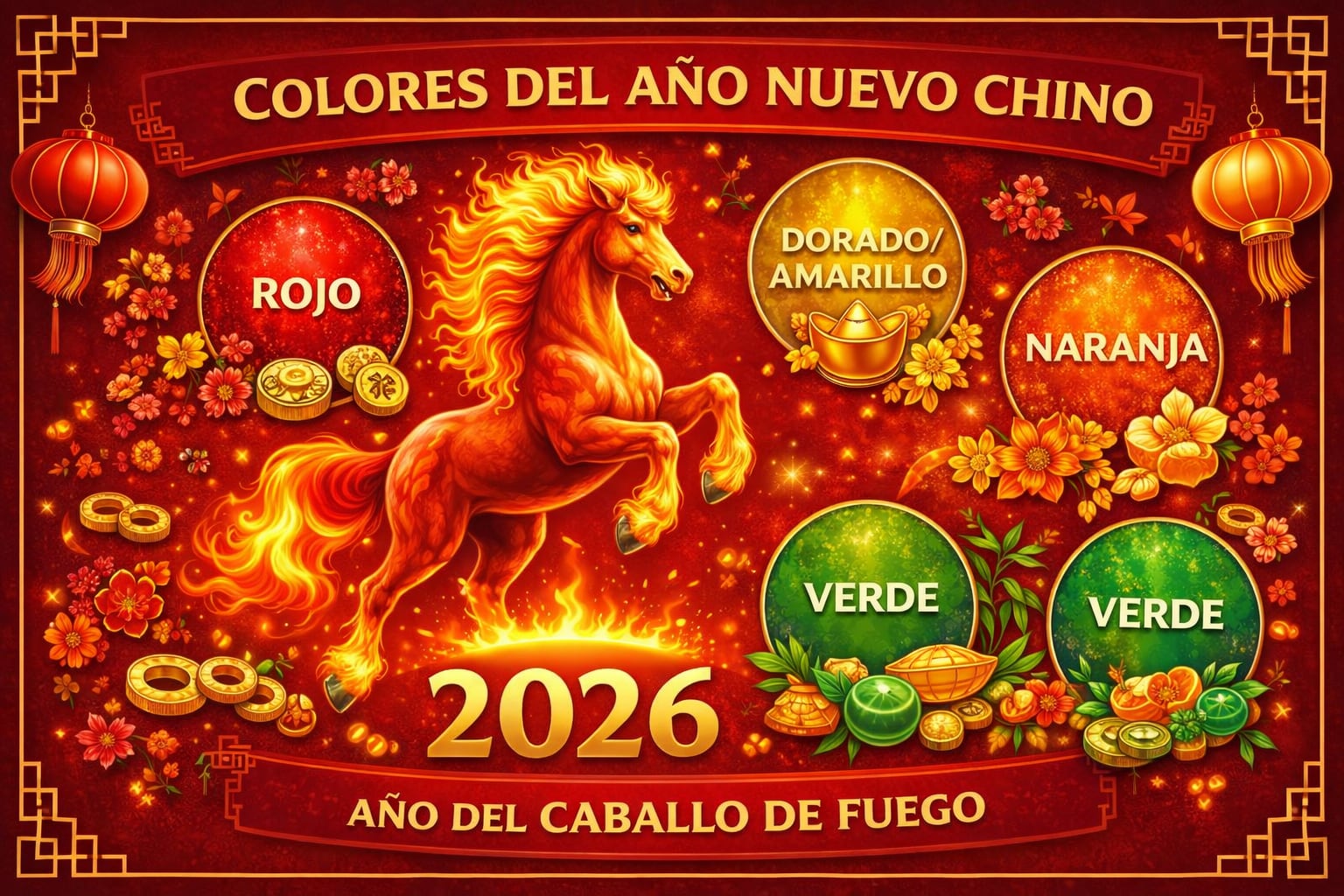 Estos son los colores que tienes que usar para la suerte en el Año Nuevo Chino 2026.