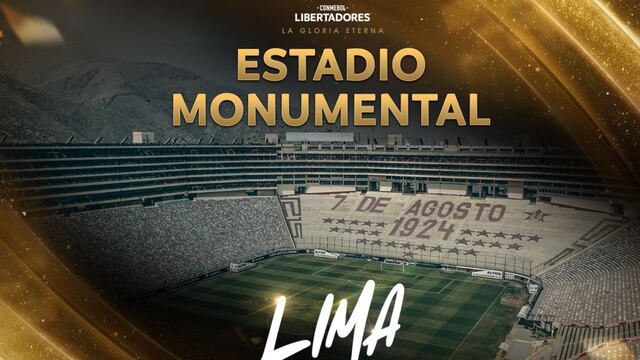 El Estadio Monumental será sede de la final por segunda vez, como en el 2019. (Foto: Conmebol)
