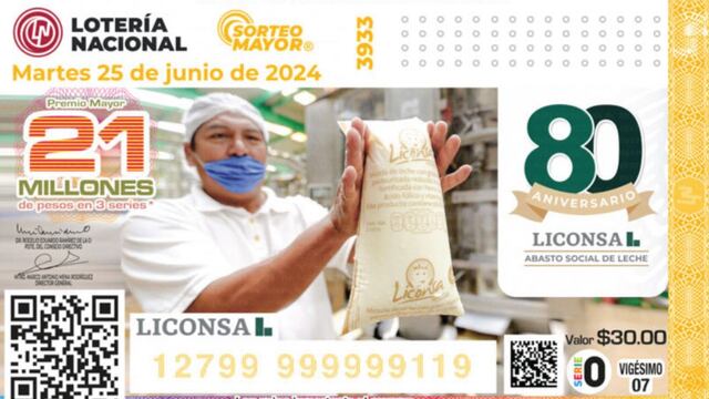 Sorteo Mayor: resultados de la Lotería Nacional del martes 25 de junio